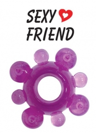 Фиолетовое эрекционное кольцо Sexy Friend - Bior toys - в Ростове-на-Дону купить с доставкой