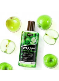 Массажное масло WARMup Green Apple с ароматом яблока - 150 мл. - Joy Division - купить с доставкой в Ростове-на-Дону