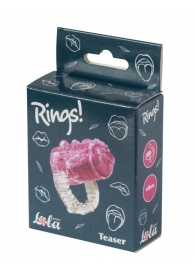 Розовая насадка на язык Rings Teaser - Lola Games