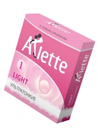Ультратонкие презервативы Arlette Light - 3 шт. - Arlette - купить с доставкой в Ростове-на-Дону