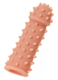 Телесная реалистичная насадка KOKOS Extreme Sleeve 03 с дополнительной стимуляцией - 12,7 см. - KOKOS - в Ростове-на-Дону купить с доставкой