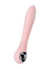 Розовый силиконовый вибратор с электростимуляцией GALVANI VIBE - 21 см. - ToyFa - купить с доставкой в Ростове-на-Дону