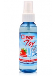 Очищающий спрей для игрушек CLEAR TOY Strawberry - 100 мл. - Биоритм - купить с доставкой в Ростове-на-Дону