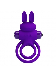 Фиолетовое эрекционное кольцо с вибростимуляцией клитора Vibrant Penis Ring III - Baile - в Ростове-на-Дону купить с доставкой