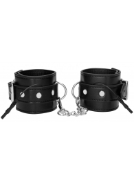 Черные наручники с электростимуляцией Electro Handcuffs - Shots Media BV - купить с доставкой в Ростове-на-Дону