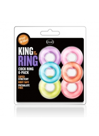 Набор из 6 эрекционных колец King of the Ring - Blush Novelties - в Ростове-на-Дону купить с доставкой