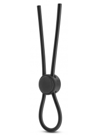 Черное силиконовое лассо на пенис SILICONE LOOP COCK RING - Blush Novelties - в Ростове-на-Дону купить с доставкой