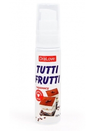 Гель-смазка Tutti-frutti со вкусом тирамису - 30 гр. - Биоритм - купить с доставкой в Ростове-на-Дону