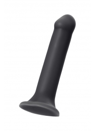 Черный фаллос на присоске Silicone Bendable Dildo XL - 20 см. - Strap-on-me - купить с доставкой в Ростове-на-Дону