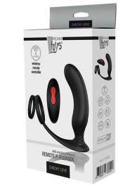 Черный массажер простаты REMOTE P-PLEASER - Dream Toys - в Ростове-на-Дону купить с доставкой