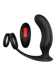 Черный массажер простаты REMOTE P-PLEASER - Dream Toys - в Ростове-на-Дону купить с доставкой