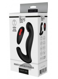 Черный вибромассажер простаты SWIRLING P-PLEASER - Dream Toys - в Ростове-на-Дону купить с доставкой