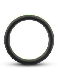 Черно-зеленое эрекционное кольцо Silicone Go Pro Cock Ring - Blush Novelties - в Ростове-на-Дону купить с доставкой