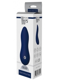 Синий клиторальный стимулятор ZELUS - 11 см. - Dream Toys
