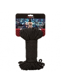 Черная веревка для шибари BDSM Rope - 30 м. - California Exotic Novelties - купить с доставкой в Ростове-на-Дону