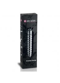 Рельефный фаллос для интенсивного электросекса Groovey George - 20 см. - MyStim - купить с доставкой в Ростове-на-Дону