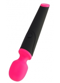 Черно-розовый вибростимулятор ASTER - 19,5 см. - ToyFa