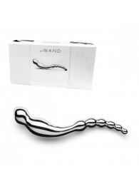 Серебристый анальный стимулятор Swerve - 19,6 см. - Le Wand