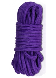 Фиолетовая верёвка для любовных игр - 10 м. - Lovetoy - купить с доставкой в Ростове-на-Дону
