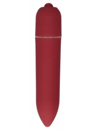 Красная удлинённая вибропуля Power Bullet Black - 8,3 см. - Shots Media BV