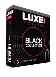 Черные презервативы LUXE Royal Black Collection - 3 шт. - Luxe - купить с доставкой в Ростове-на-Дону