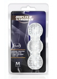 Прозрачный фигурный мастурбатор Master Stroker - Blush Novelties - в Ростове-на-Дону купить с доставкой