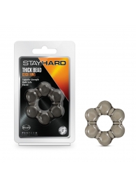 Дымчатое эрекционное кольцо Stay Hard Thick Bead Cock Ring - Blush Novelties - в Ростове-на-Дону купить с доставкой