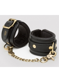 Черные наручники Bound to You Faux Leather Wrist Cuffs - Fifty Shades of Grey - купить с доставкой в Ростове-на-Дону