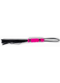 Черный флогер с розовой ручкой - 28 см. - Джага-Джага - купить с доставкой в Ростове-на-Дону