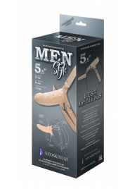 Телесный мужской парапротез MEN STYLE - 15 см. - LOVETOY (А-Полимер) - купить с доставкой в Ростове-на-Дону