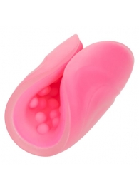 Розовый рельефный мастурбатор Beaded Grip - California Exotic Novelties - в Ростове-на-Дону купить с доставкой