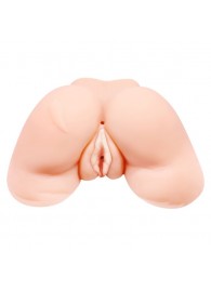 Телесная вибровагина Julie с 2 рабочими отверстиями - Baile - в Ростове-на-Дону купить с доставкой