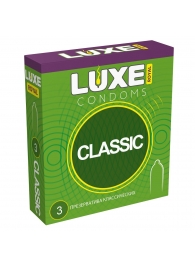 Гладкие презервативы LUXE Royal Classic - 3 шт. - Luxe - купить с доставкой в Ростове-на-Дону