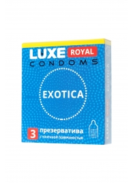 Текстурированные презервативы LUXE Royal Exotica - 3 шт. - Luxe - купить с доставкой в Ростове-на-Дону