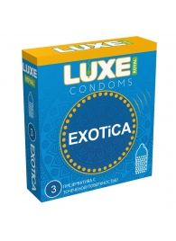 Текстурированные презервативы LUXE Royal Exotica - 3 шт. - Luxe - купить с доставкой в Ростове-на-Дону
