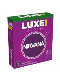 Презервативы с увеличенным количеством смазки LUXE Royal Nirvana - 3 шт. - Luxe - купить с доставкой в Ростове-на-Дону