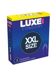 Презервативы увеличенного размера LUXE Royal XXL Size - 3 шт. - Luxe - купить с доставкой в Ростове-на-Дону