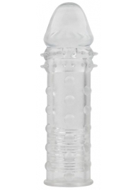 Прозрачная реалистичная насадка на пенис Extra Texture Sleeve - 16,2 см. - Chisa - в Ростове-на-Дону купить с доставкой