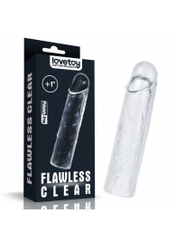 Прозрачная насадка-удлинитель Flawless Clear Penis Sleeve Add 1 - 15,5 см. - Lovetoy - в Ростове-на-Дону купить с доставкой