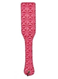 Розовый пэддл с геометрическим рисунком - 32 см. - Erokay - купить с доставкой в Ростове-на-Дону