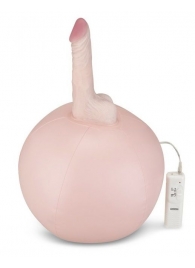 Надувной секс-мяч с реалистичным вибратором - Lux Fetish - купить с доставкой в Ростове-на-Дону