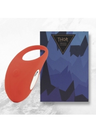 Красное кольцо с вибрацией Thor Cockring - FeelzToys - в Ростове-на-Дону купить с доставкой