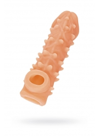 Телесная закрытая насадка с пупырышками Cock Sleeve Size S - 13,8 см. - KOKOS - в Ростове-на-Дону купить с доставкой