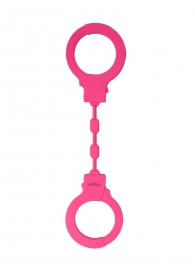 Розовые силиконовые наручники - Le Frivole - купить с доставкой в Ростове-на-Дону