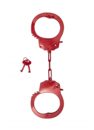 Красные стальные наручники - Le Frivole - купить с доставкой в Ростове-на-Дону