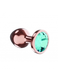 Пробка цвета розового золота с малиновым кристаллом Diamond Topaz Shine L - 8,3 см. - Lola Games - купить с доставкой в Ростове-на-Дону
