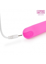 Розовый классический перезаряжаемый мини-вибратор - 12 см. - Cosmo