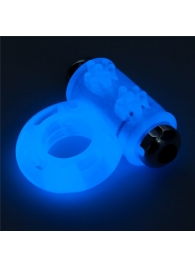 Голубое, светящееся в темноте эрекционное виброкольцо Lumino Play Vibrating Penis Ring - Lovetoy - в Ростове-на-Дону купить с доставкой
