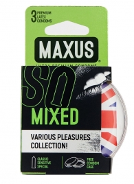 Презервативы в пластиковом кейсе MAXUS AIR Mixed - 3 шт. - Maxus - купить с доставкой в Ростове-на-Дону