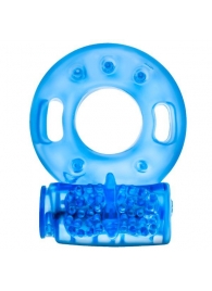 Голубое эрекционное виброкольцо Reusable Cock Ring - Blush Novelties - в Ростове-на-Дону купить с доставкой